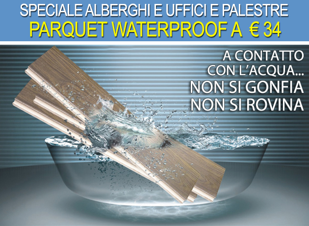parquet prefiniti resistenti all'acqua